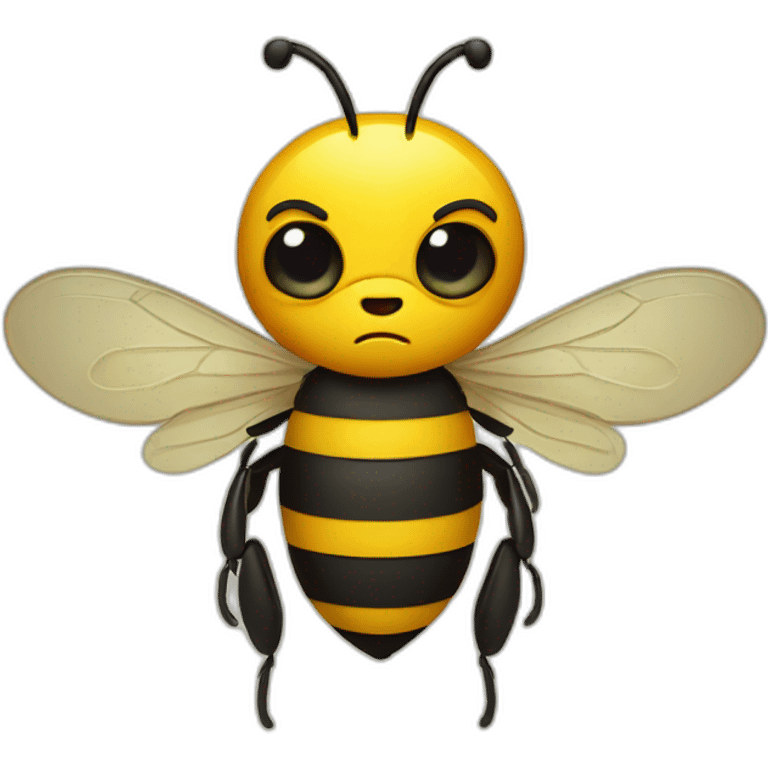 angry bee emoji