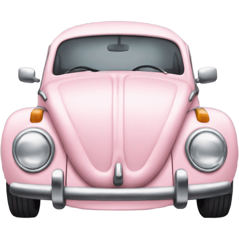 light pink Volkswagen Beetle emoji