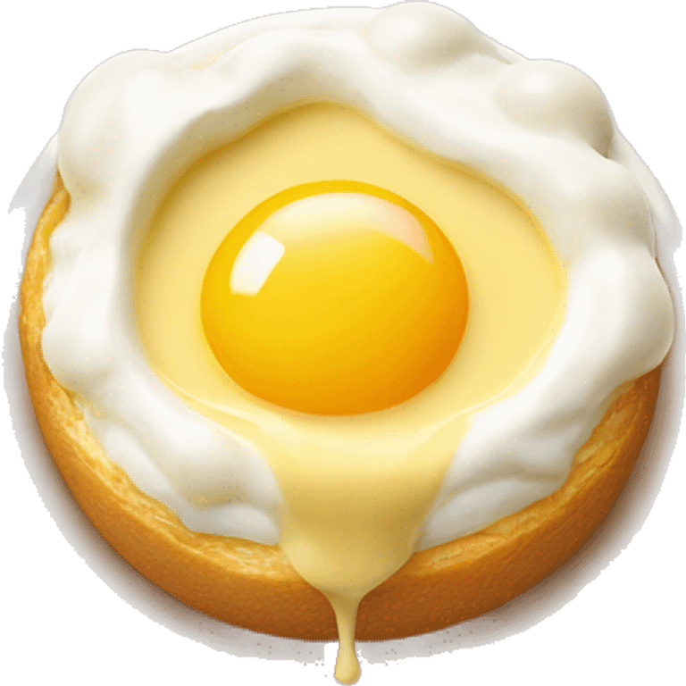 oeuf en neige creme anglaise caramel emoji