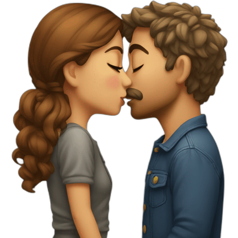 Cute kiss emoji