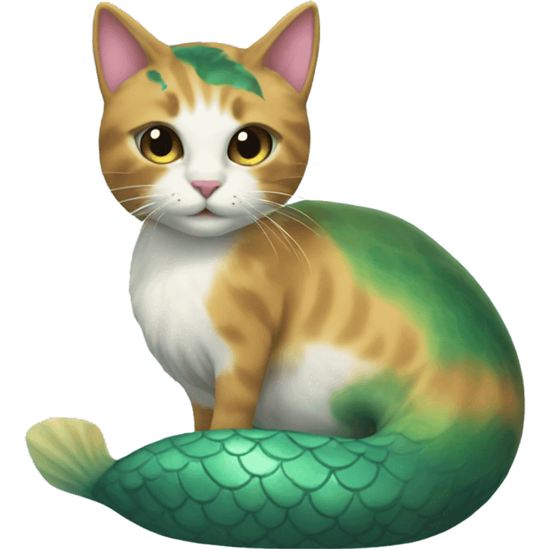 mermaid cat emoji