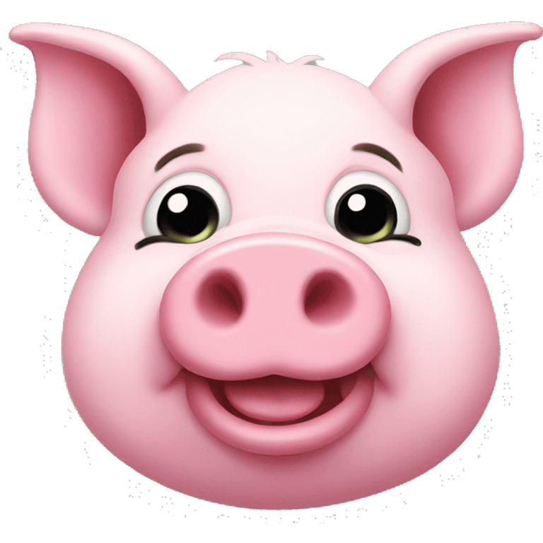 Pink pig emoji