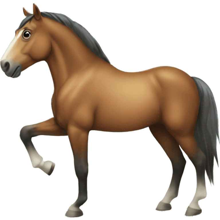 Horse in beach emoji