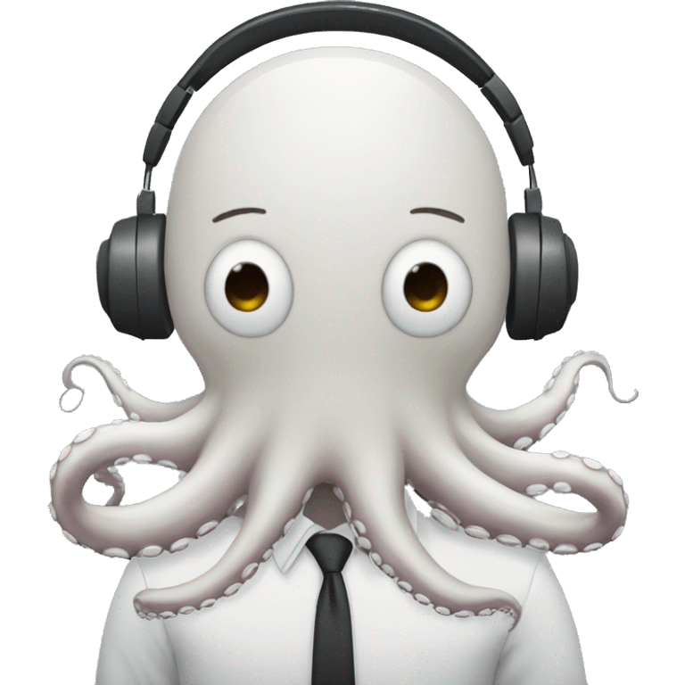 octopus in a call center emoji