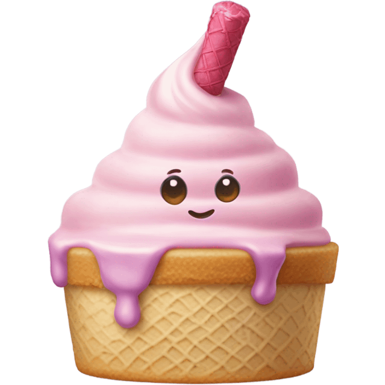 Birthday cake flavored ice cream emoji