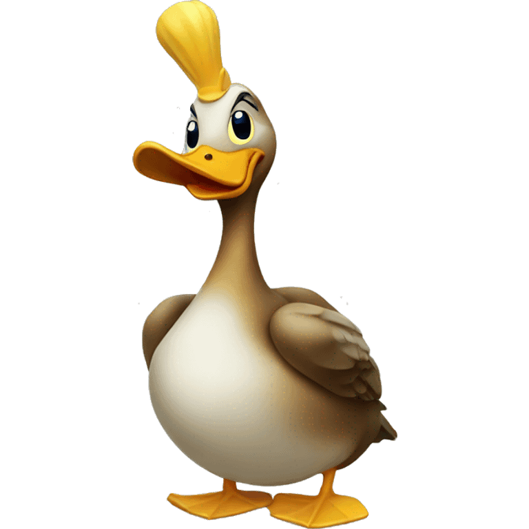 Duck with a horn emoji