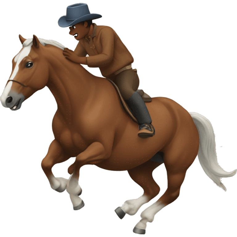 bucking horse emoji