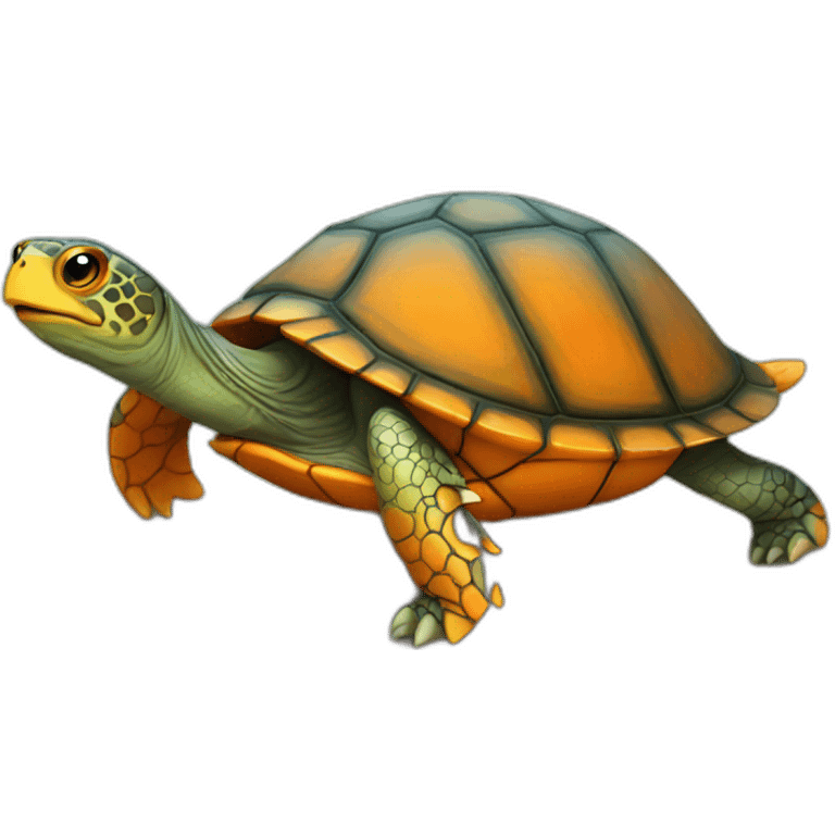 orange turtle emoji