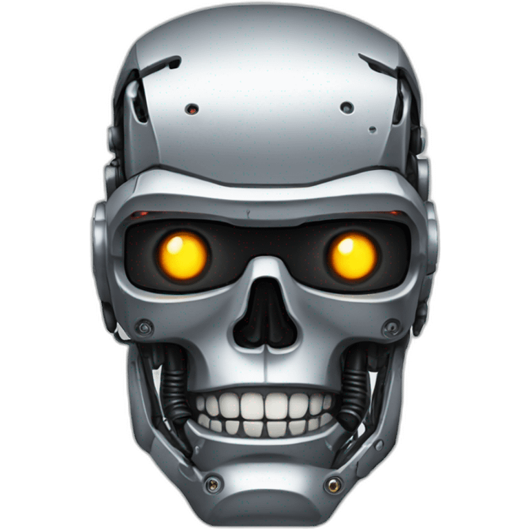 Terminator robot face emoji