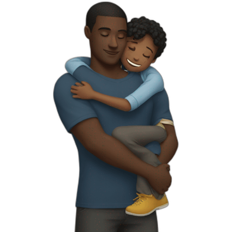 Zemour hugs black boy emoji