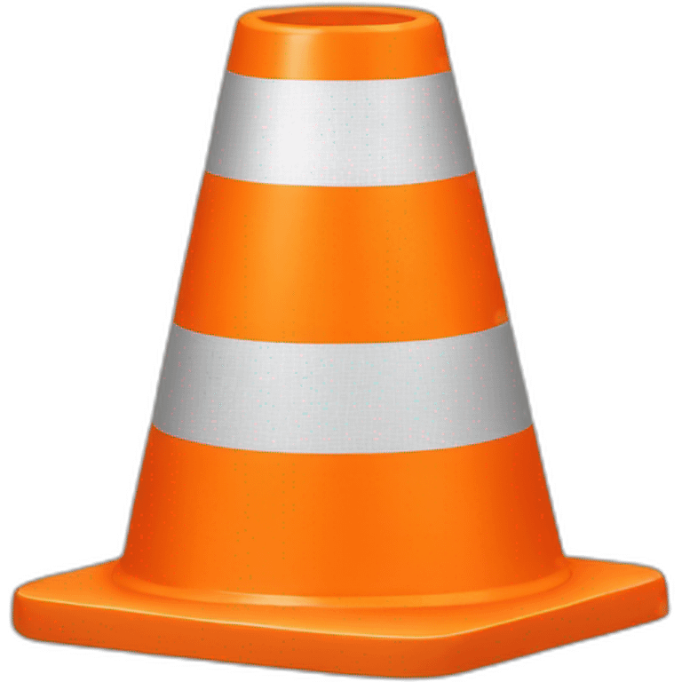 single traffic cone emoji