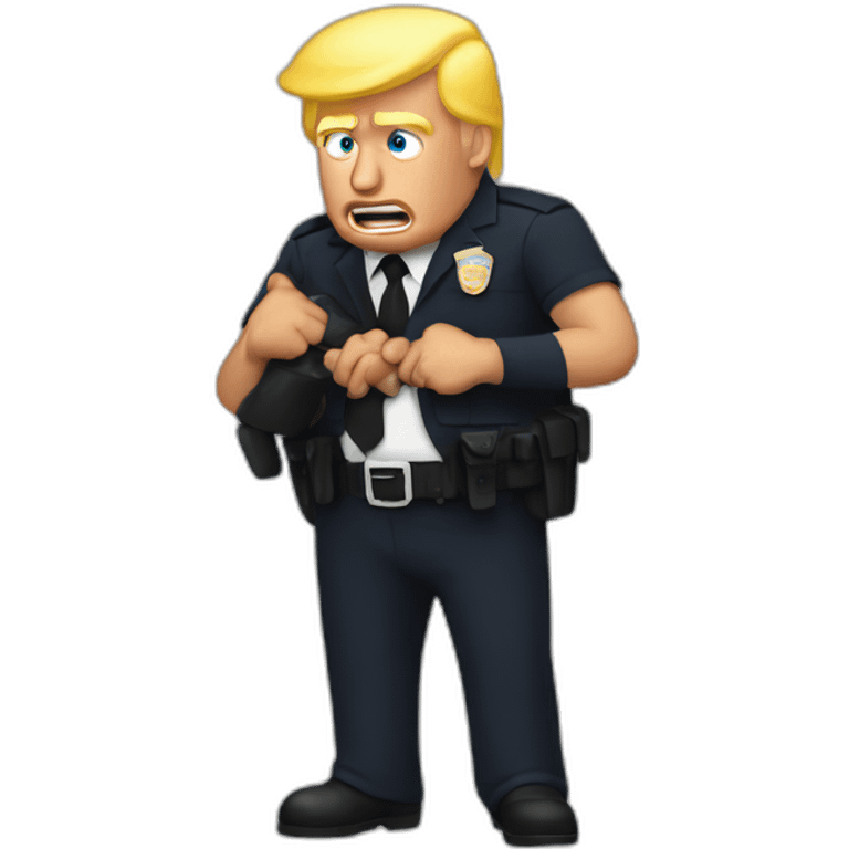 trump-getting-arrested emoji