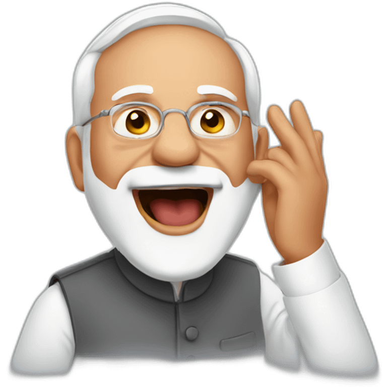 modi singing emoji