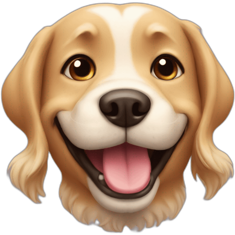 cute dog happy emoji