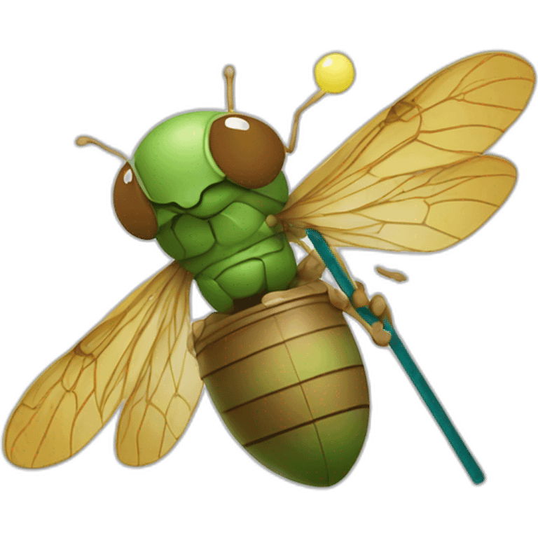 cicada playing kendama emoji