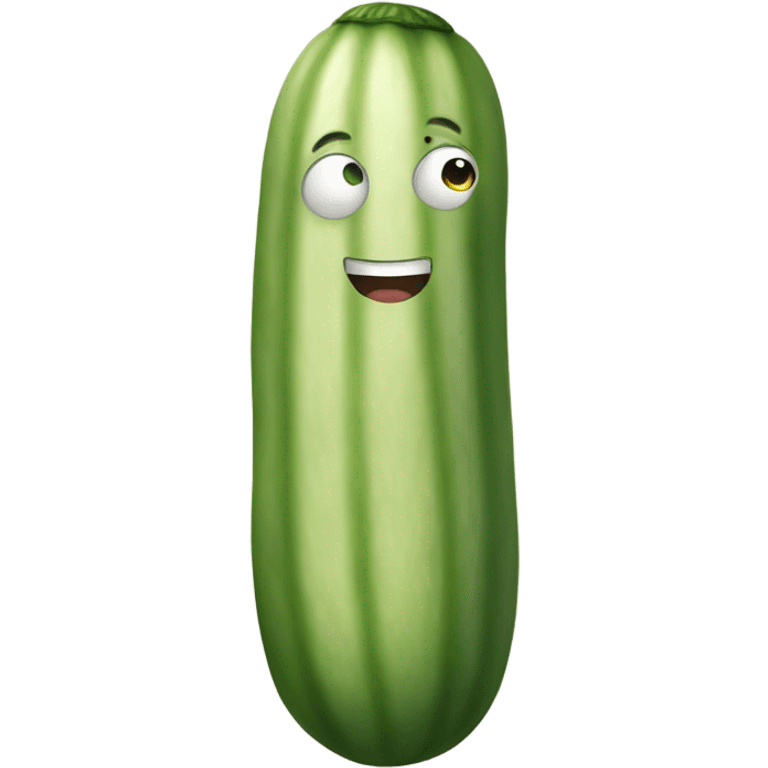 skin-colored cucumber emoji