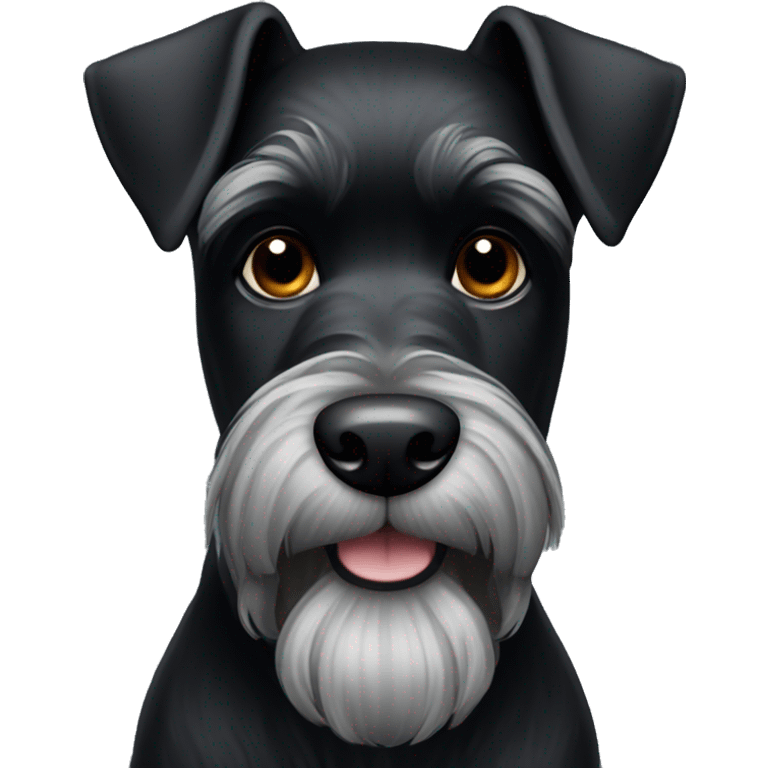 Black schnauzer  emoji