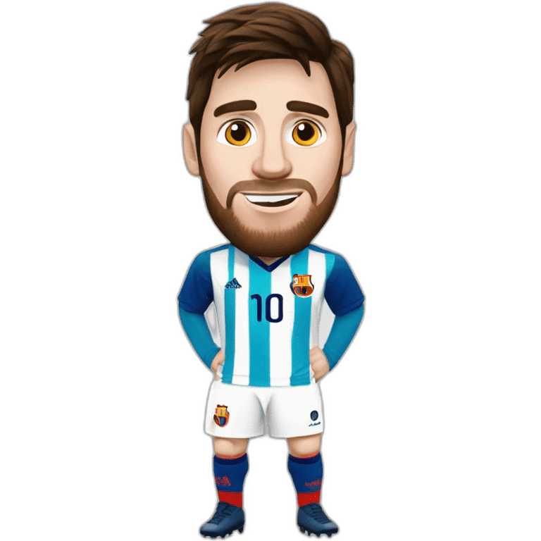 Messi sur une chèvre  emoji