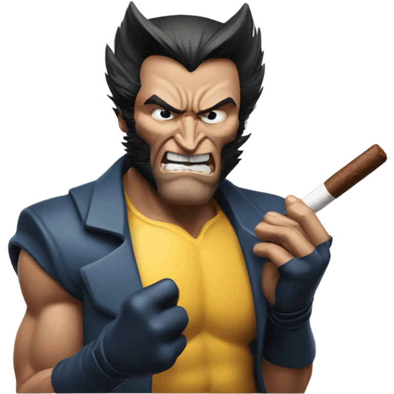 Wolverine smoking  emoji