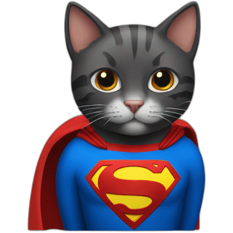 Cat superman emoji