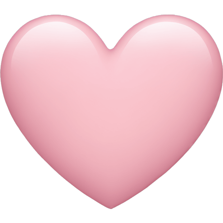 Light pink heart emoji