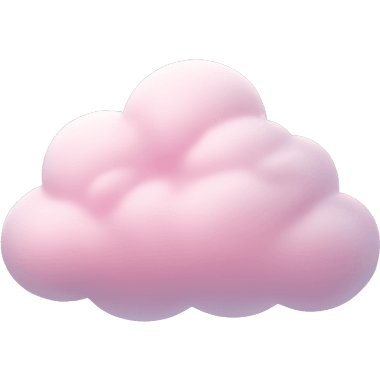 pastel pink cloud emoji