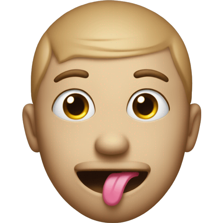 emoji with stick their tongue out with wide eye emoji