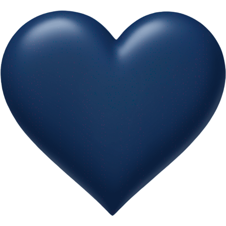 Navy blue heart emoji