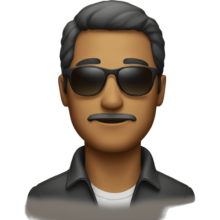 A man with sunglasses emoji