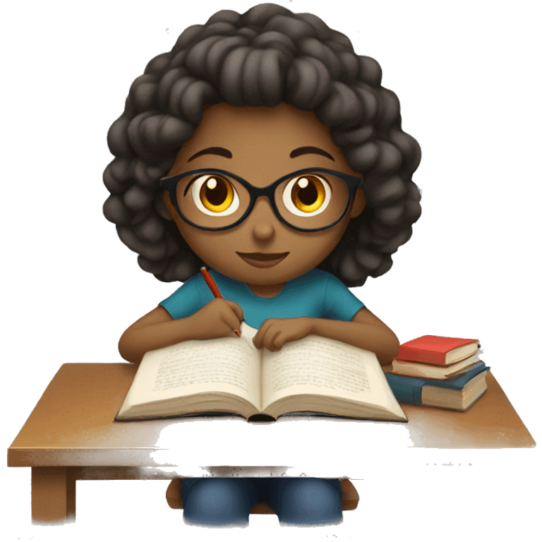 Girl studying  emoji