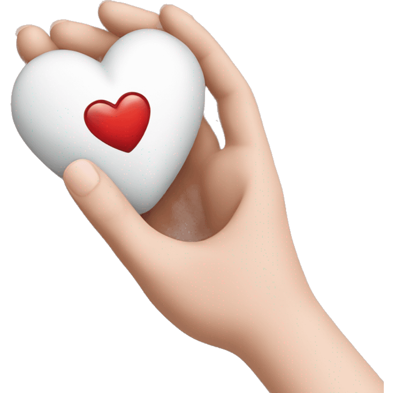 Heart in hand  emoji