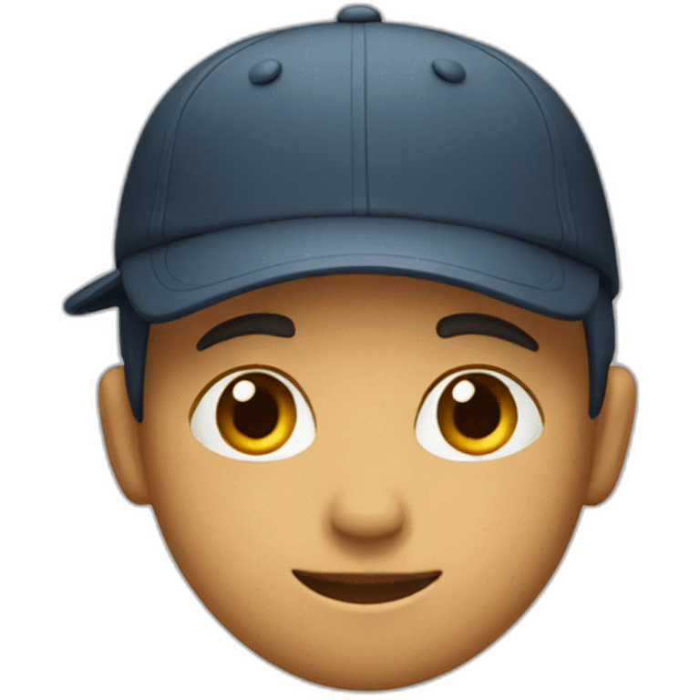 Boy with backward cap  emoji