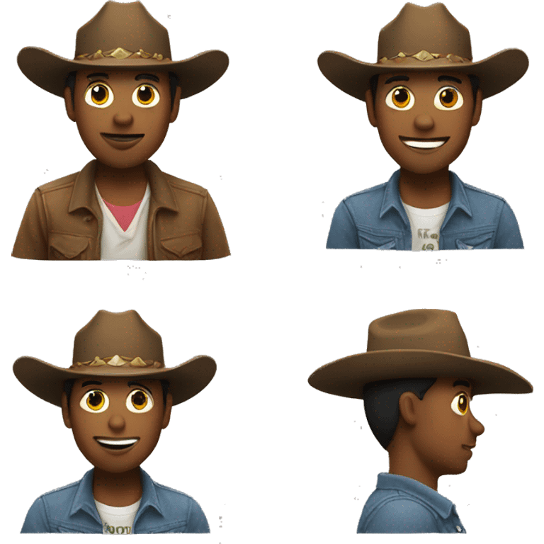 Pregnant man with cowboy hat emoji