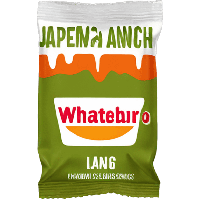 Whataburger Jalapeño Ranch Sauce Packet emoji