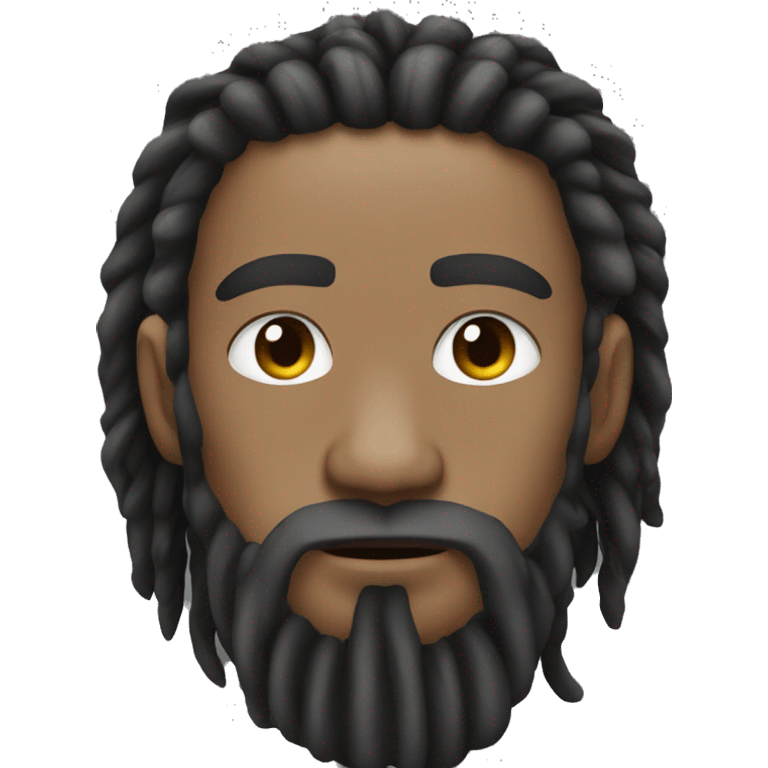 mau mau fighter dreadlocks and beard emoji emoji