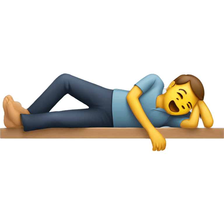 A slipping person emoji