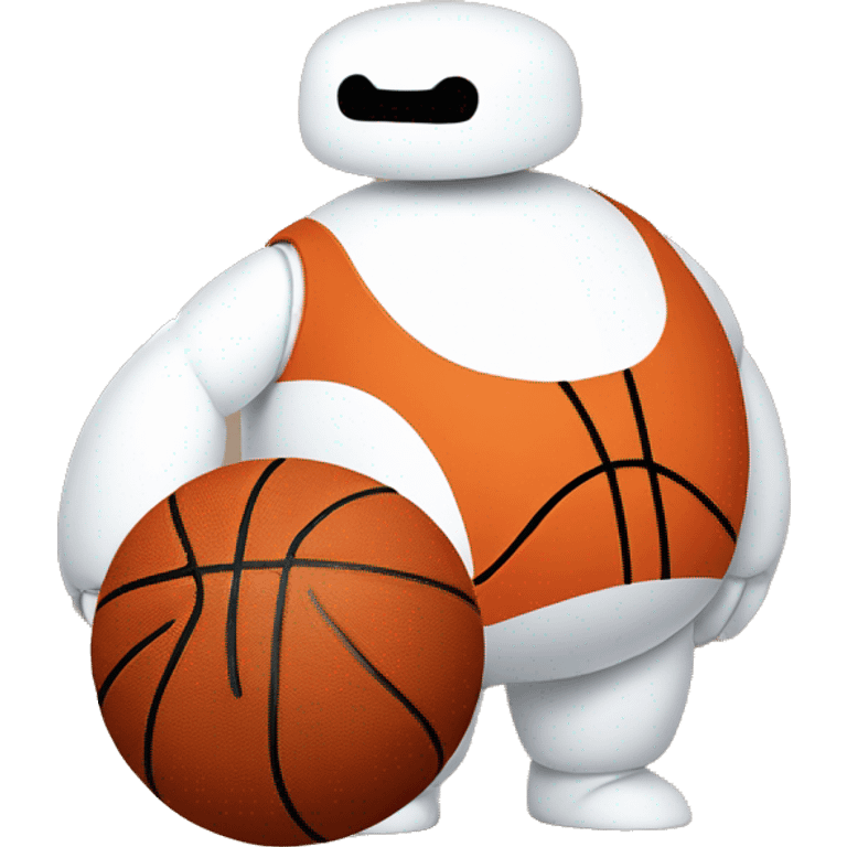 baymax as a basketball player emoji