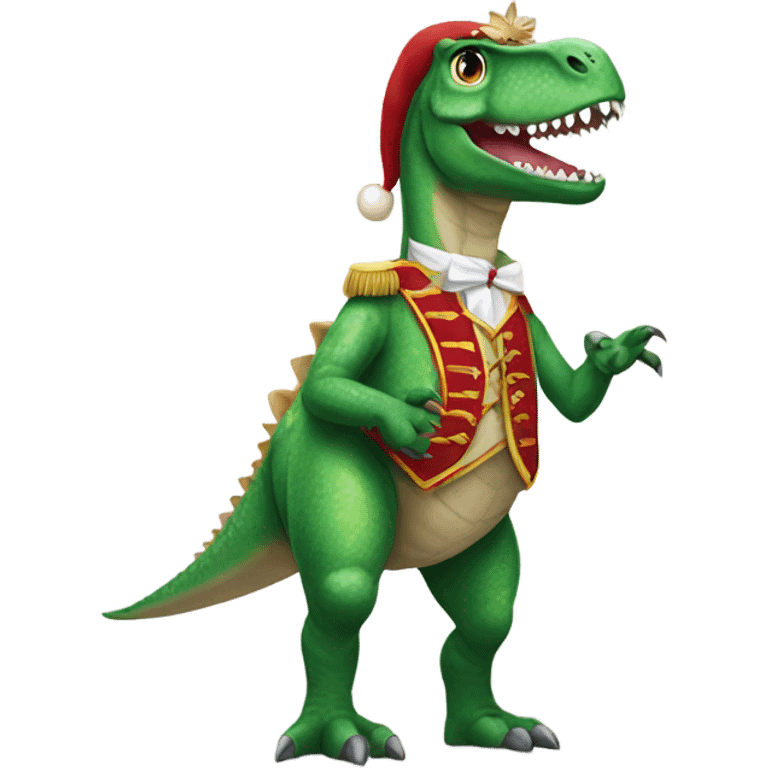 dinosaur in nutcracker costume  emoji