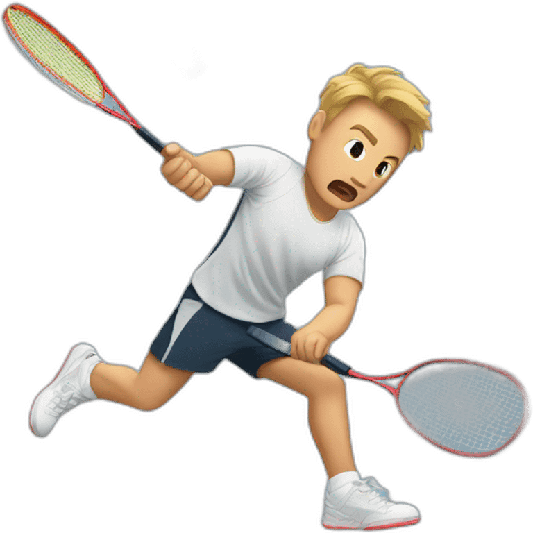 Badminton smash emoji