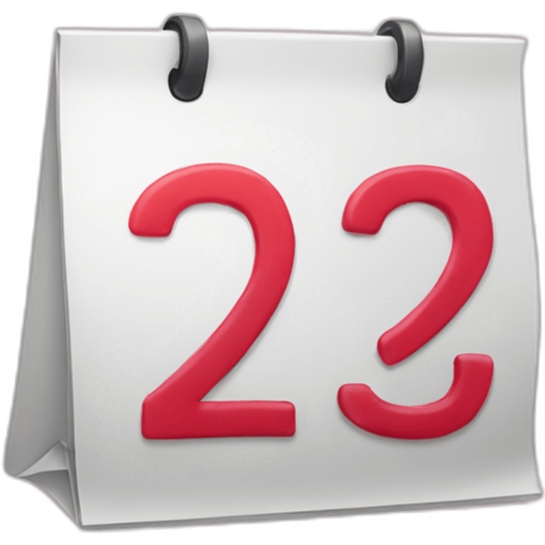 calendar 22 of february emoji