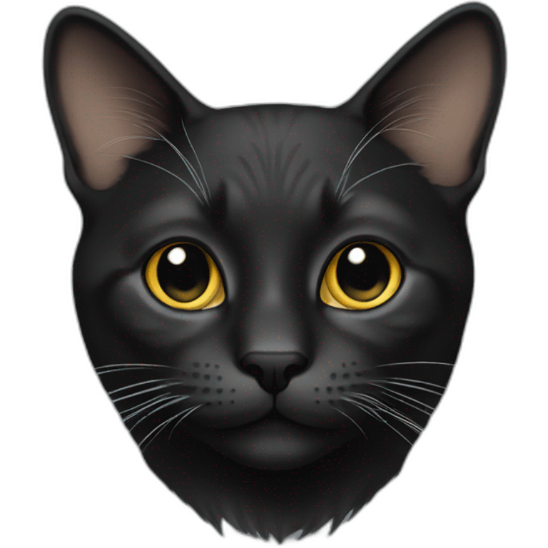 Cat black emoji