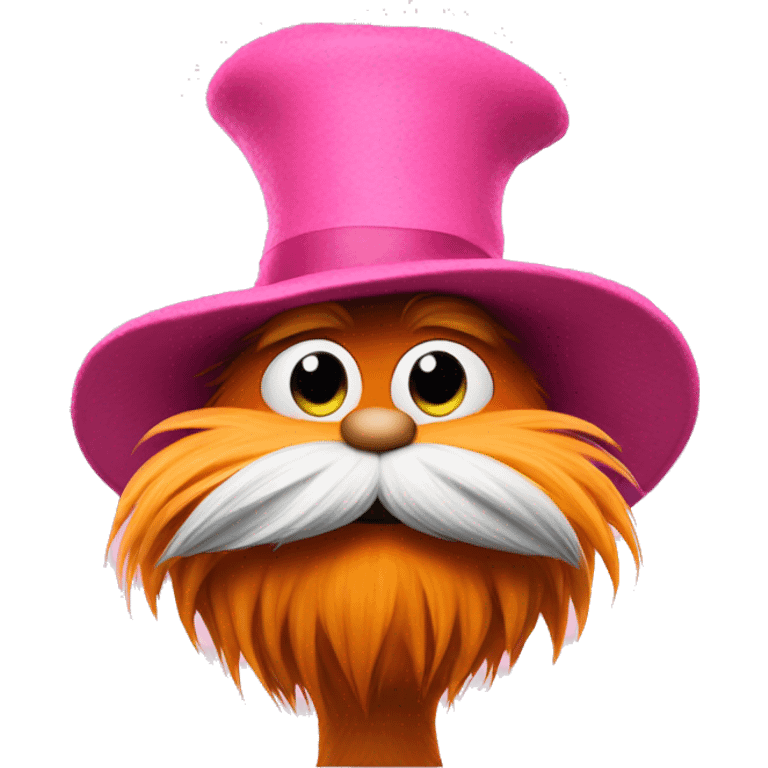 Lorax with pink hat emoji