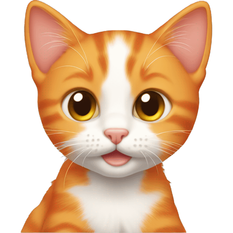 Orange kitten emoji