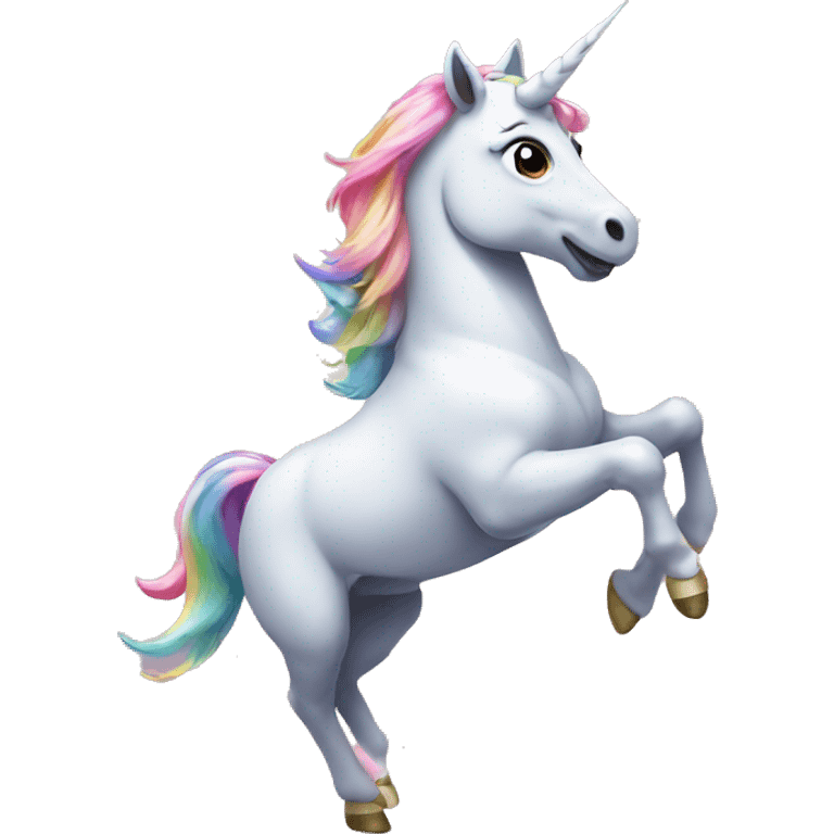 Dancing unicorn  emoji