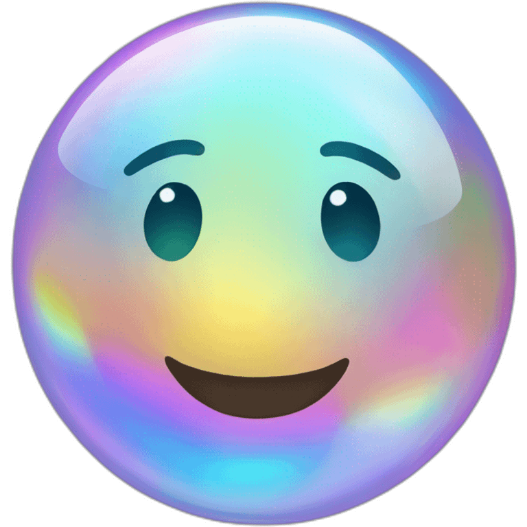 iridescent bubble emoji