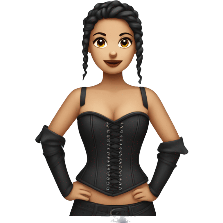 Girl in corset  emoji