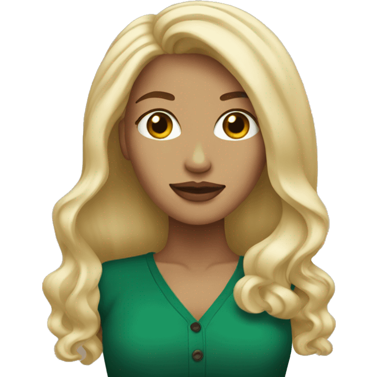 Blonde with Starbucks coffee  emoji