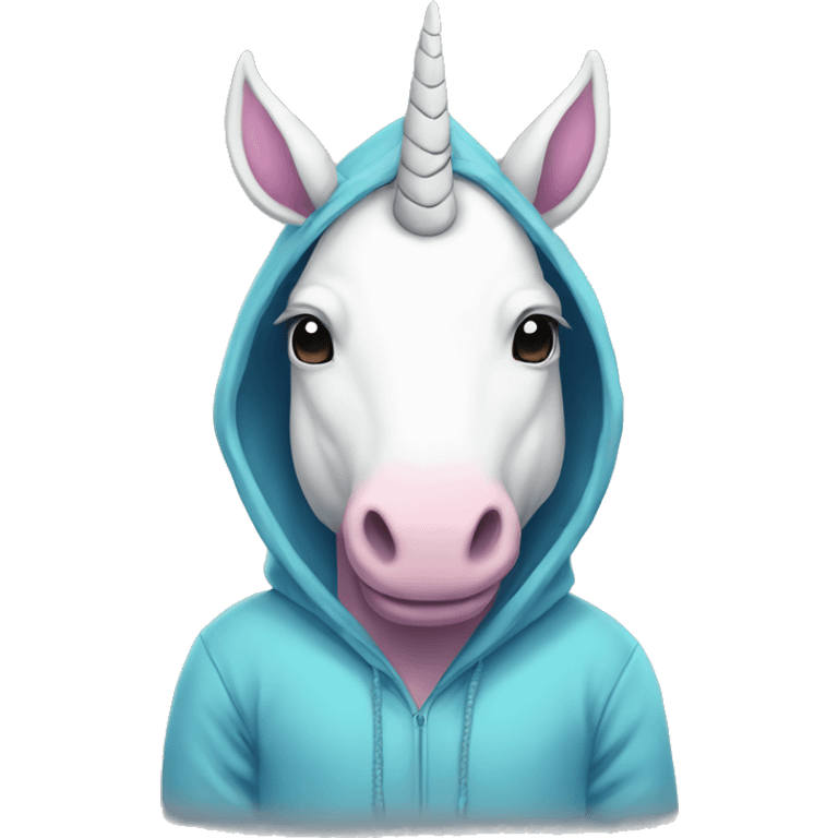 unicorn in hoodie  emoji