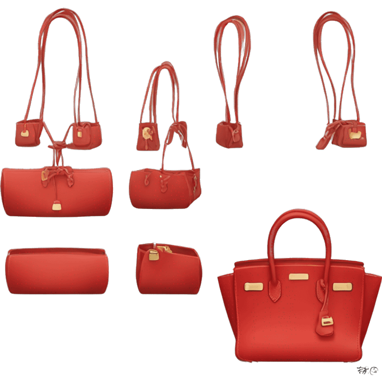 Birkin bag red color emoji