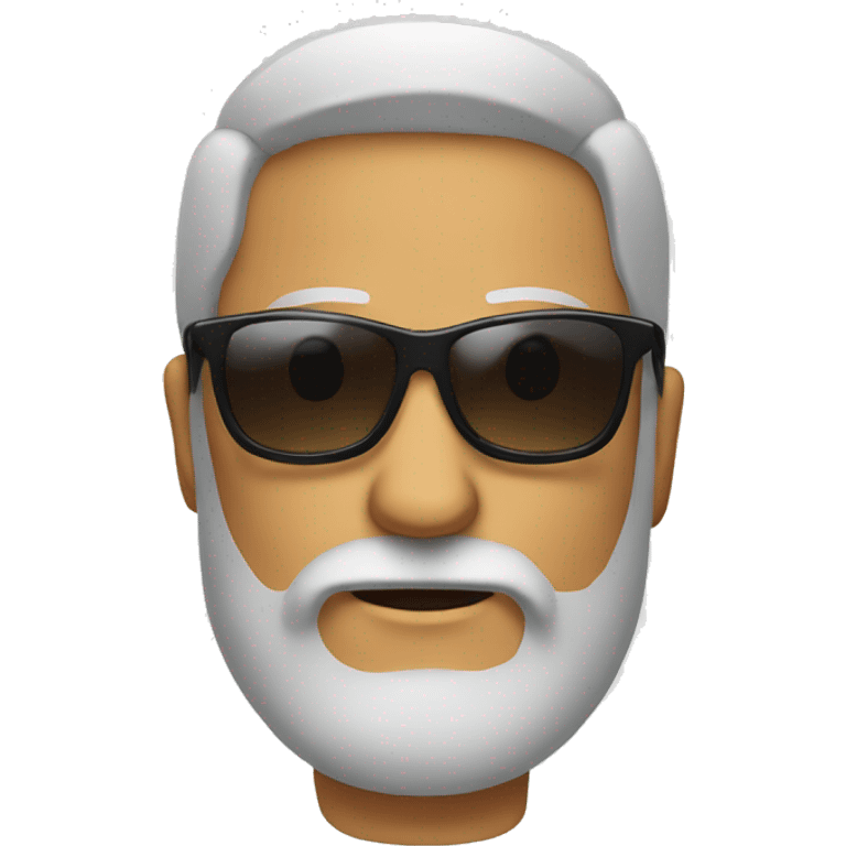 beard man with sunglass emoji